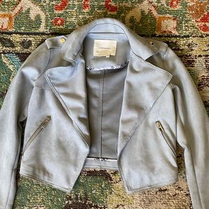 Grey suede jacket